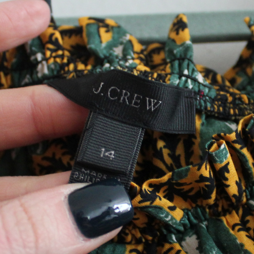 J. Crew Elephants Print Button Down Cold Shoulder - image 5